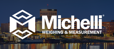 Evansville skyline with Michelli logo
