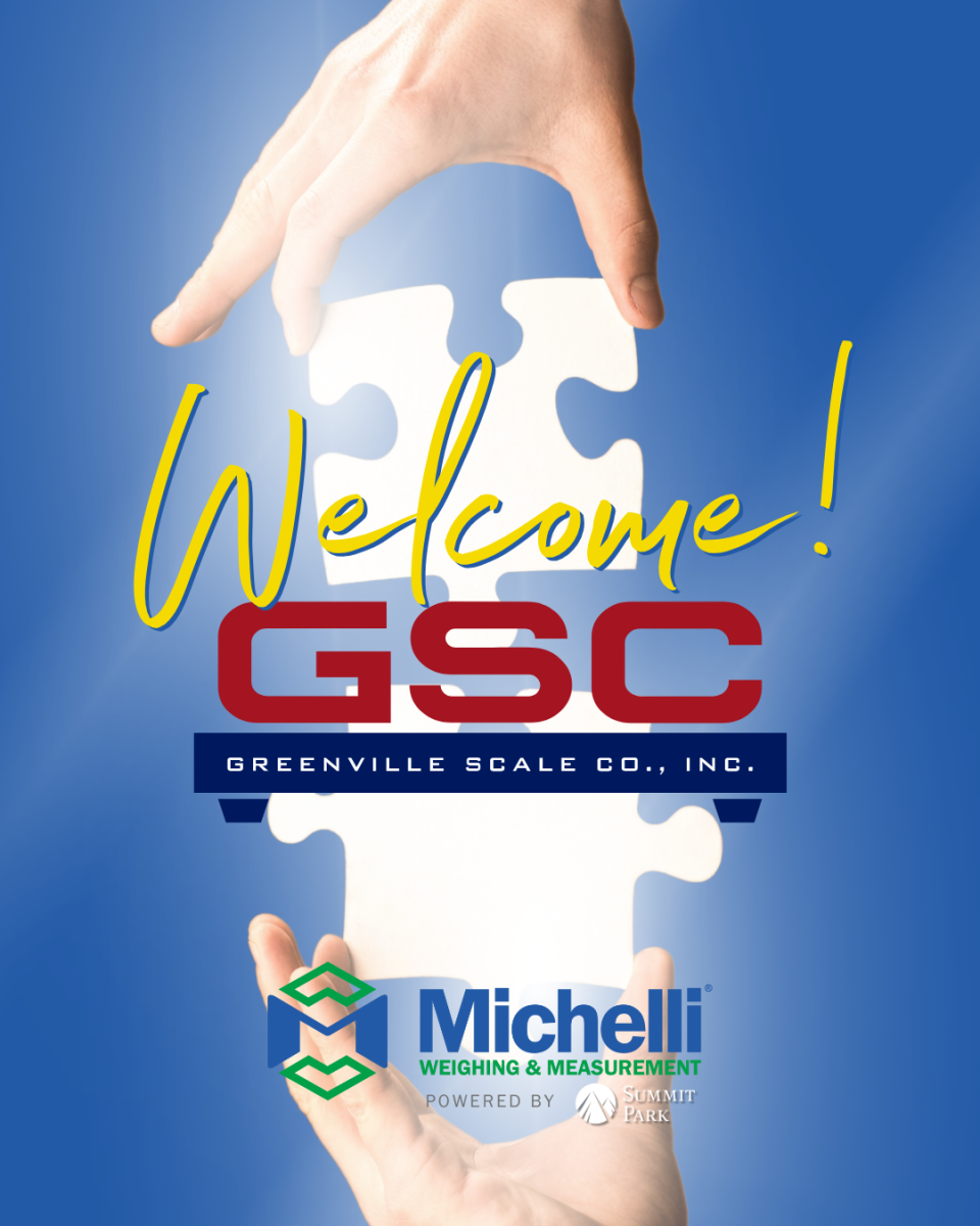 Welcome Greenville Scale Co, Inc. to the Michelli Weighing & Measurement team with two hands connecting two puzzle pieces